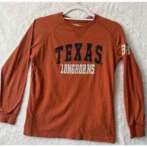 Colosseum Texas Longhorns Youth Long-Sleeve Shirt - Burnt Orange Medium (12-14)